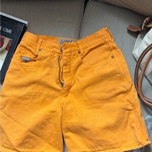 Jou Jou High Waist Orange Women's Shorts